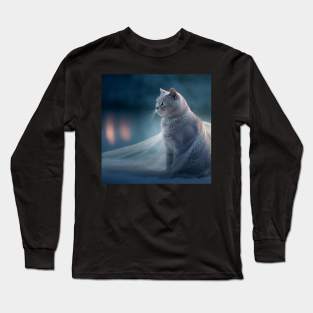 Misty British Blue Long Sleeve T-Shirt